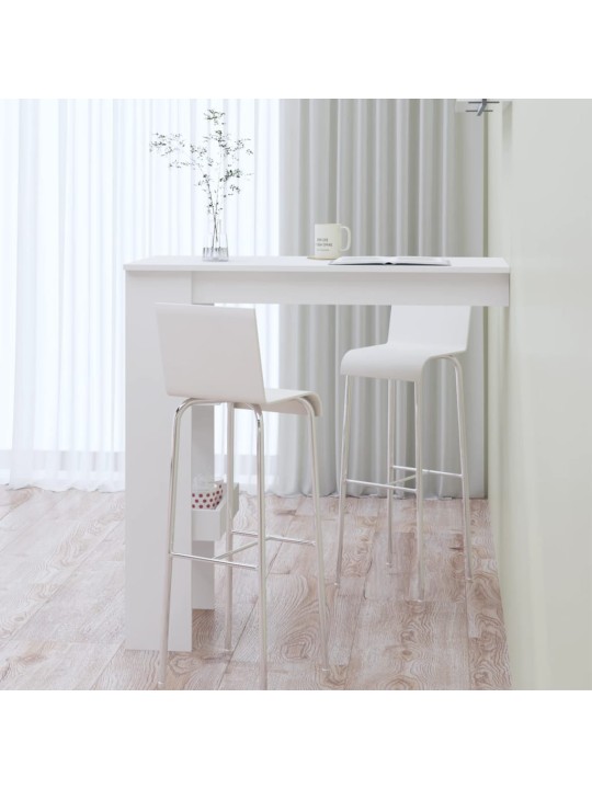 Nástěnný barový stolek bílý 102x45x103,5 cm kompozitní dřevo