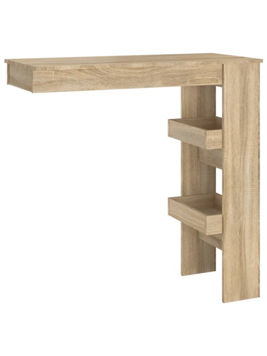 Nástěnný barový stolek sonoma 102x45x103,5 cm kompozitní dřevo