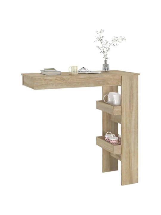 Nástěnný barový stolek sonoma 102x45x103,5 cm kompozitní dřevo