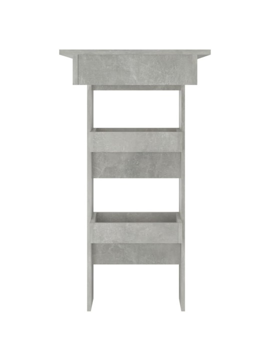 Nástěnný barový stolek betonově šedý 102 x 45 x 103,5 cm