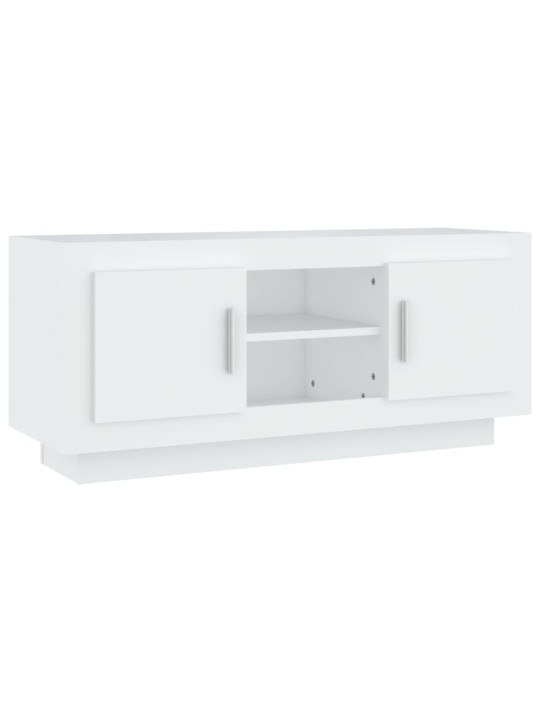 TV skříňka bílá 102 x 35 x 45 cm kompozitní dřevo