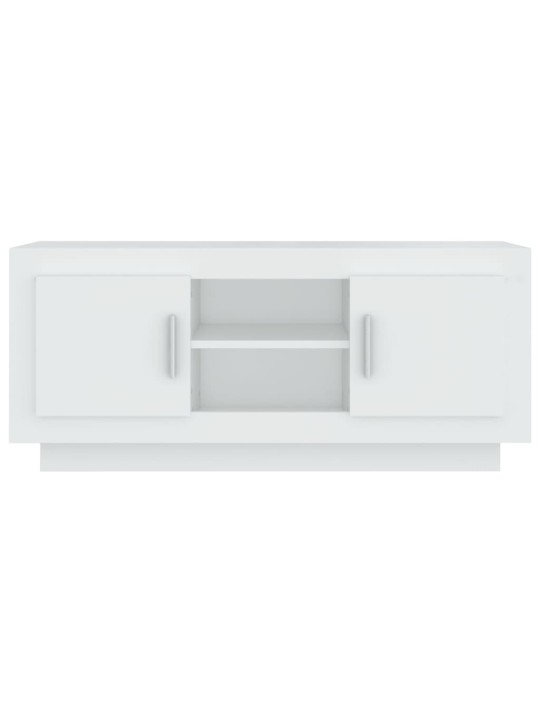 TV skříňka bílá 102 x 35 x 45 cm kompozitní dřevo