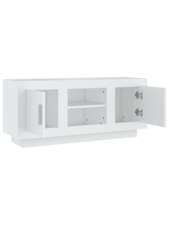 TV skříňka bílá 102 x 35 x 45 cm kompozitní dřevo