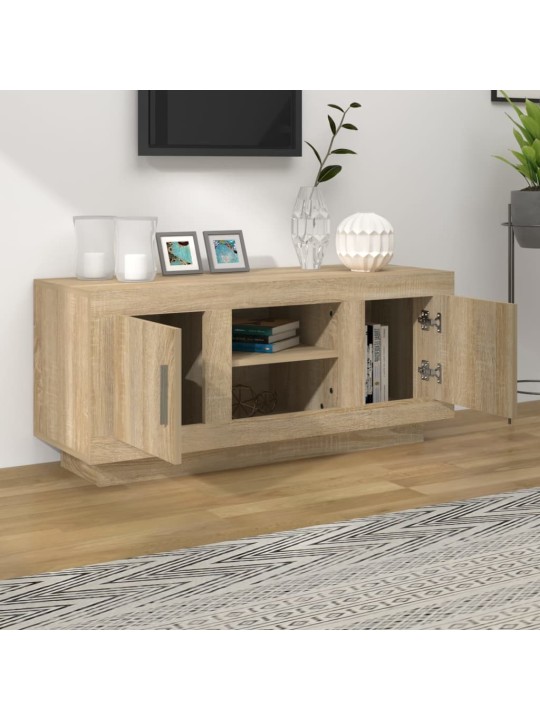 TV skříňka dub sonoma 102 x 35 x 45 cm kompozitní dřevo