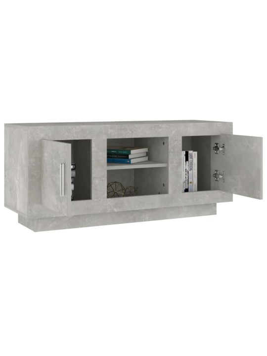 TV skříňka betonově šedá 102 x 35 x 45 cm kompozitní dřevo