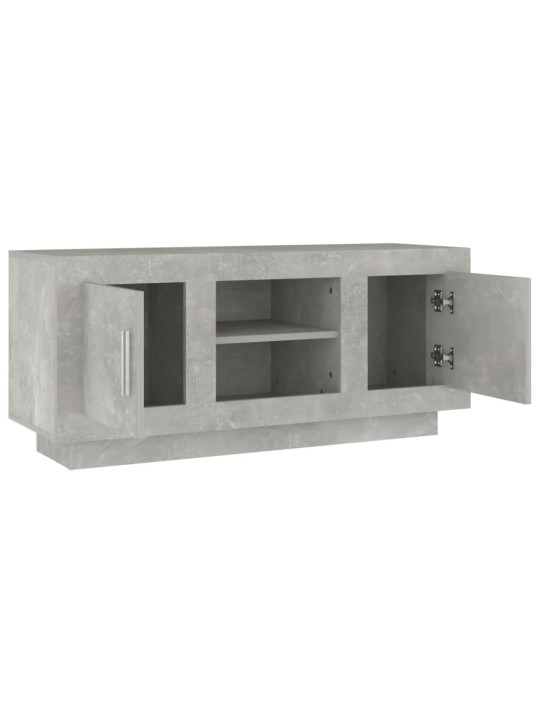 TV skříňka betonově šedá 102 x 35 x 45 cm kompozitní dřevo
