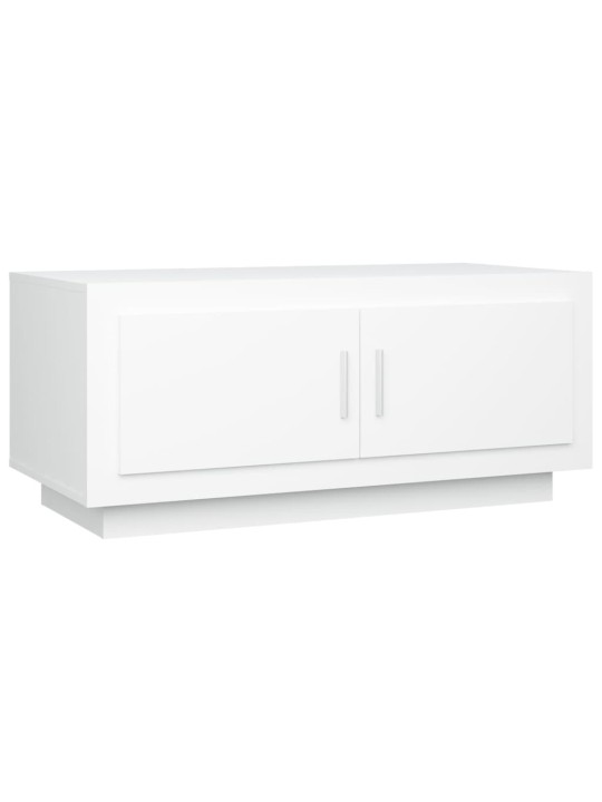 Konferenční stolek bílý 102 x 50 x 45 cm kompozitní dřevo
