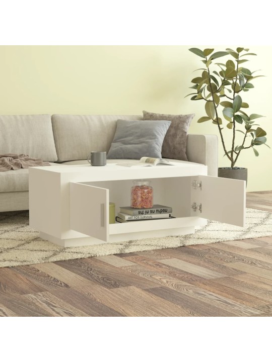 Konferenční stolek bílý 102 x 50 x 45 cm kompozitní dřevo