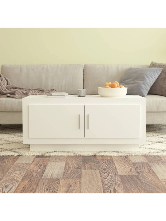 Konferenční stolek bílý 102 x 50 x 45 cm kompozitní dřevo