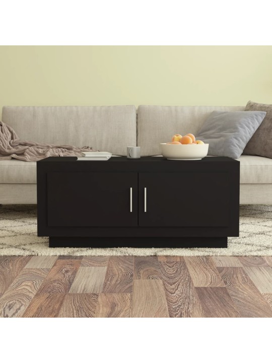 Konferenční stolek černý 102 x 50 x 45 cm kompozitní dřevo