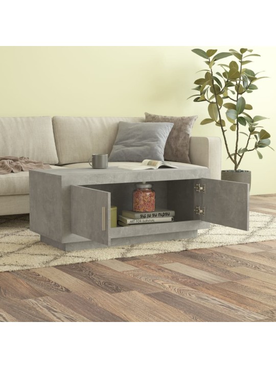 Konferenční stolek betonově šedý 102x50x45 cm kompozitní dřevo