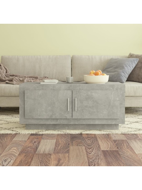 Konferenční stolek betonově šedý 102x50x45 cm kompozitní dřevo