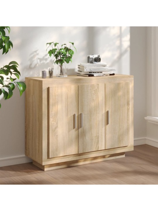 Příborník dub sonoma 92 x 35 x 75 cm kompozitní dřevo