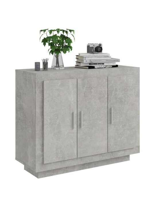 Příborník betonově šedý 92 x 35 x 75 cm kompozitní dřevo