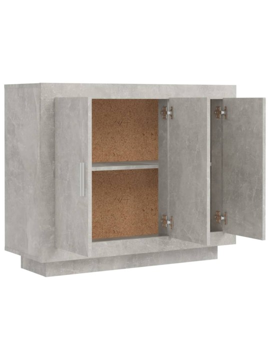 Příborník betonově šedý 92 x 35 x 75 cm kompozitní dřevo