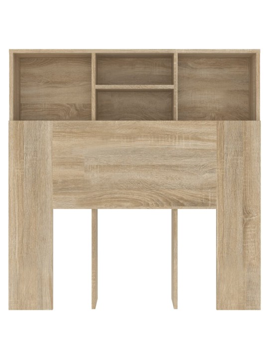 Čelo postele s úložným prostorem dub sonoma 100 x 19 x 103,5 cm