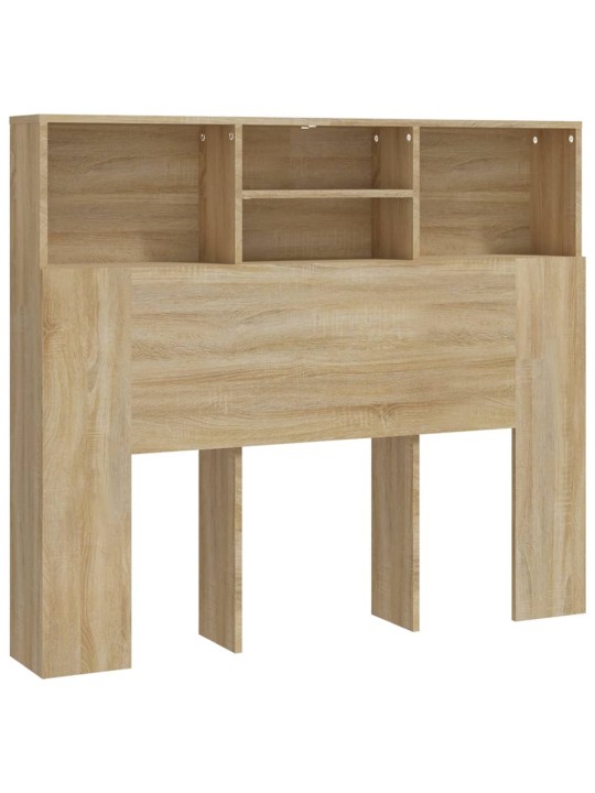 Čelo postele s úložným prostorem dub sonoma 120 x 19 x 103,5 cm