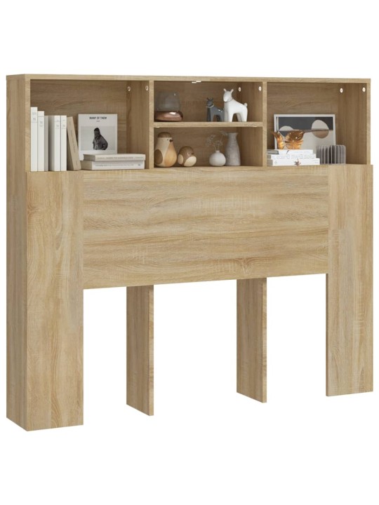 Čelo postele s úložným prostorem dub sonoma 120 x 19 x 103,5 cm
