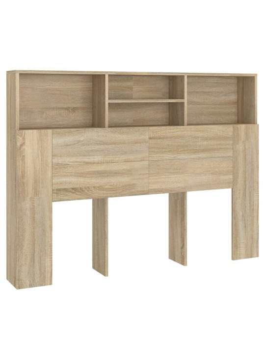 Čelo postele s úložným prostorem dub sonoma 140 x 19 x 103,5 cm