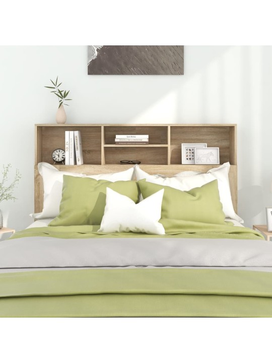 Čelo postele s úložným prostorem dub sonoma 140 x 19 x 103,5 cm