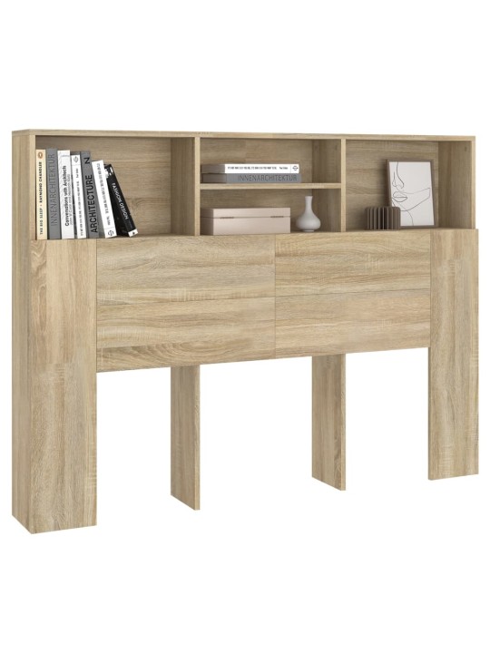 Čelo postele s úložným prostorem dub sonoma 140 x 19 x 103,5 cm