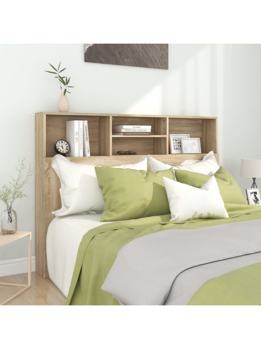 Čelo postele s úložným prostorem dub sonoma 140 x 19 x 103,5 cm