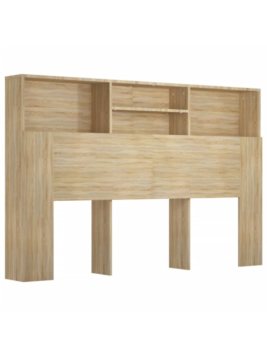 Čelo postele s úložným prostorem dub sonoma 160 x 19 x 103,5 cm