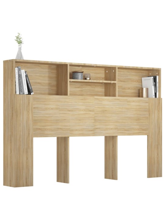 Čelo postele s úložným prostorem dub sonoma 160 x 19 x 103,5 cm