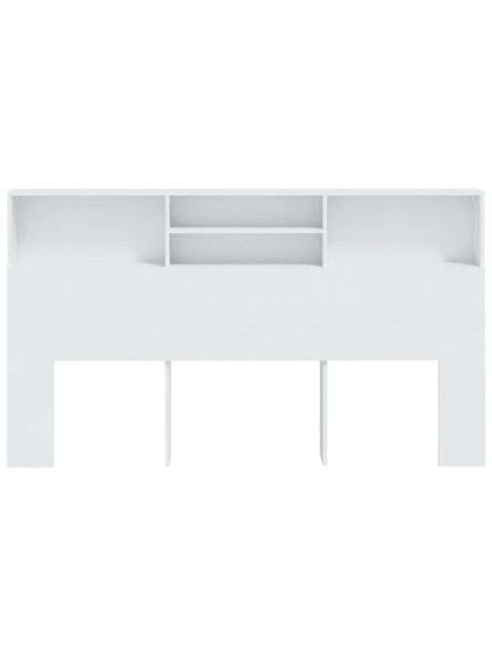 Čelo postele s úložným prostorem bílé 180 x 19 x 103,5 cm