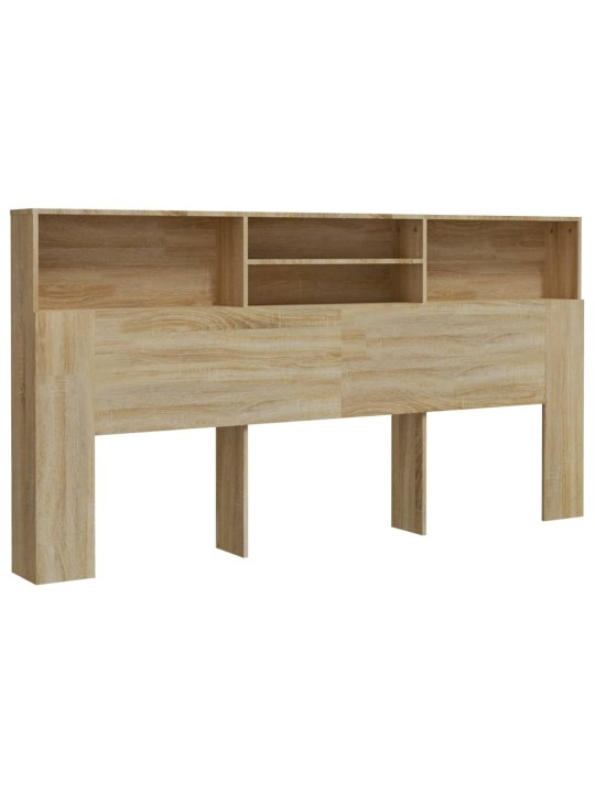 Čelo postele s úložným prostorem dub sonoma 200 x 19 x 103,5 cm