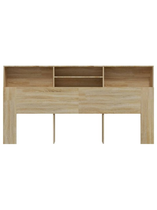 Čelo postele s úložným prostorem dub sonoma 200 x 19 x 103,5 cm