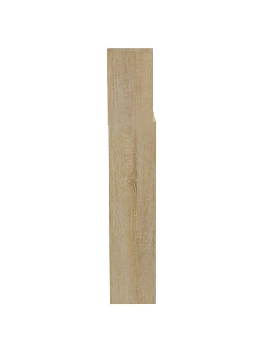 Čelo postele s úložným prostorem dub sonoma 200 x 19 x 103,5 cm