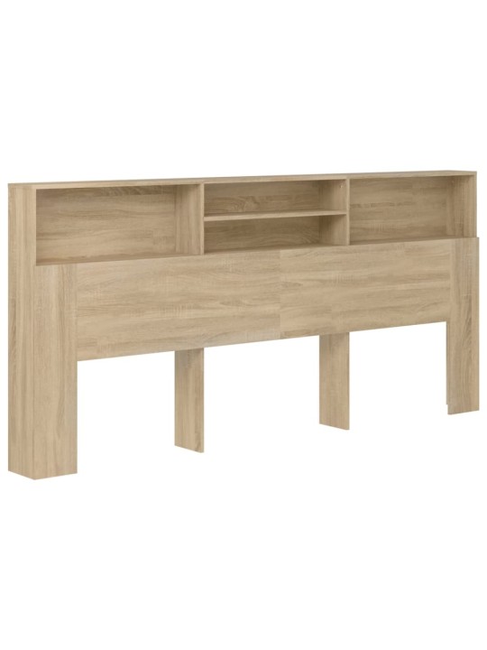Čelo postele s úložným prostorem dub sonoma 220x19x103,5 cm