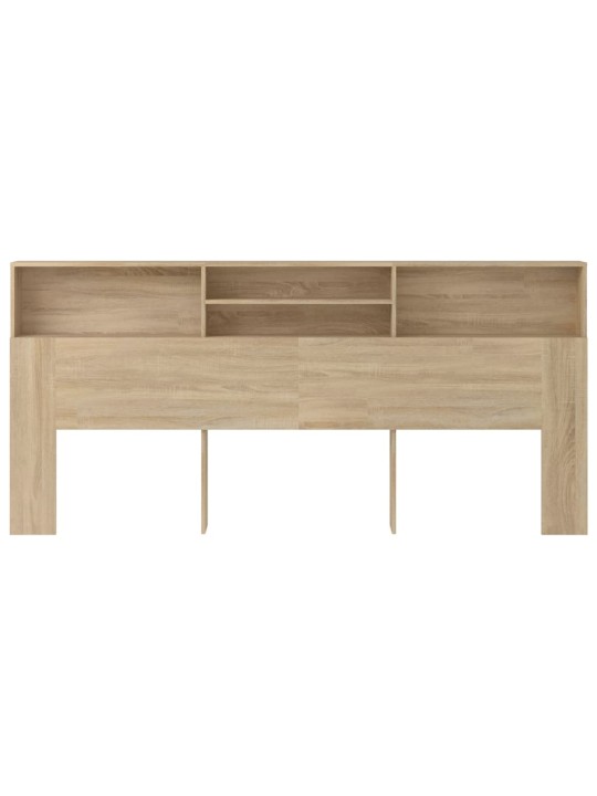 Čelo postele s úložným prostorem dub sonoma 220x19x103,5 cm