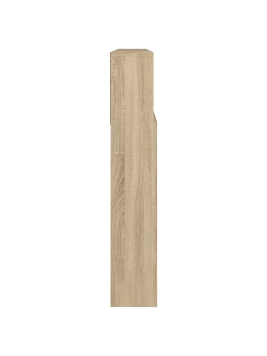 Čelo postele s úložným prostorem dub sonoma 220x19x103,5 cm