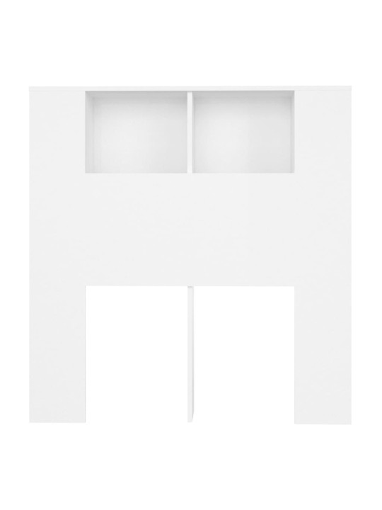 Čelo postele s úložným prostorem bílé 100 x 18,5 x 104,5 cm