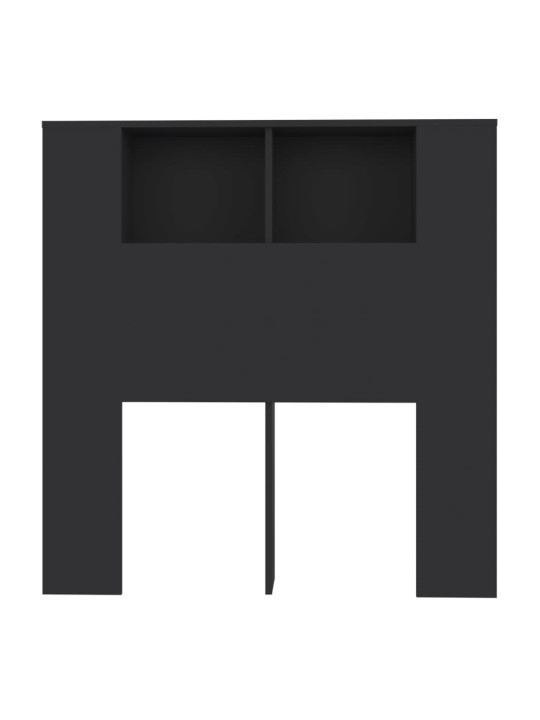 Čelo postele s úložným prostorem černé 100 x 18,5 x 104,5 cm