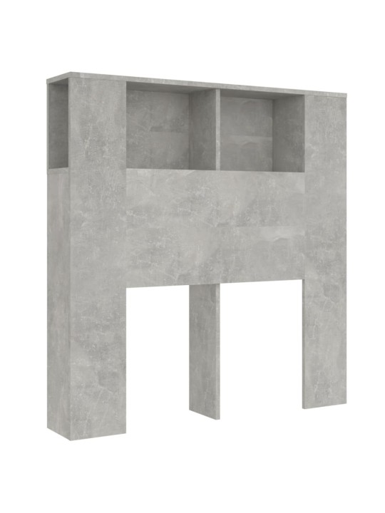 Čelo postele s úložným prostorem betonově šedé 100x18,5x104,5cm