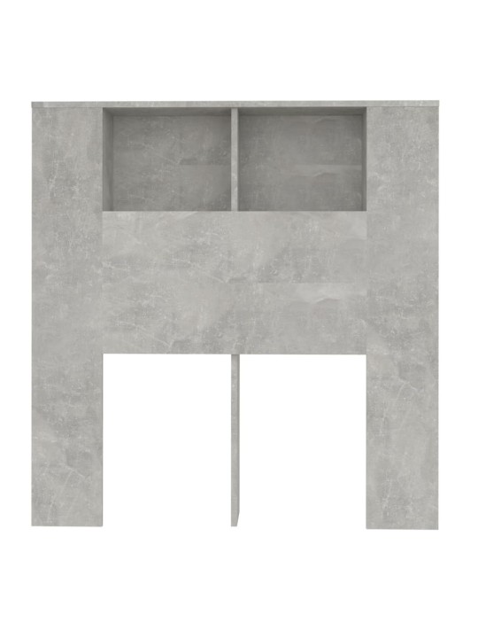Čelo postele s úložným prostorem betonově šedé 100x18,5x104,5cm