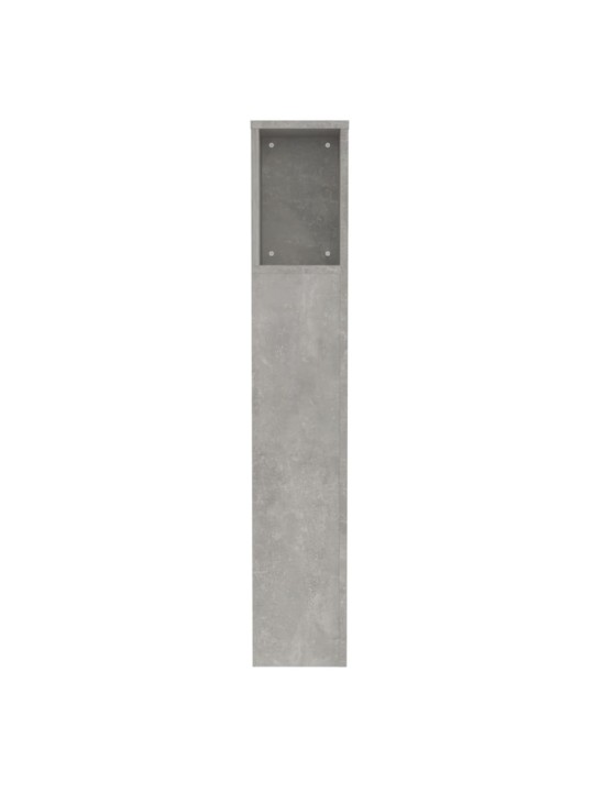 Čelo postele s úložným prostorem betonově šedé 100x18,5x104,5cm