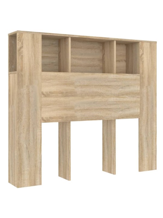 Čelo postele s úložným prostorem dub sonoma 120x18,5x102,5 cm