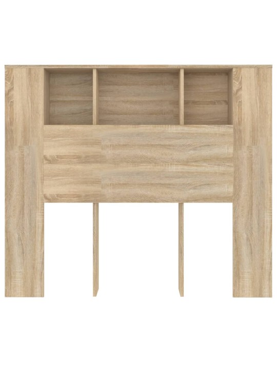 Čelo postele s úložným prostorem dub sonoma 120x18,5x102,5 cm