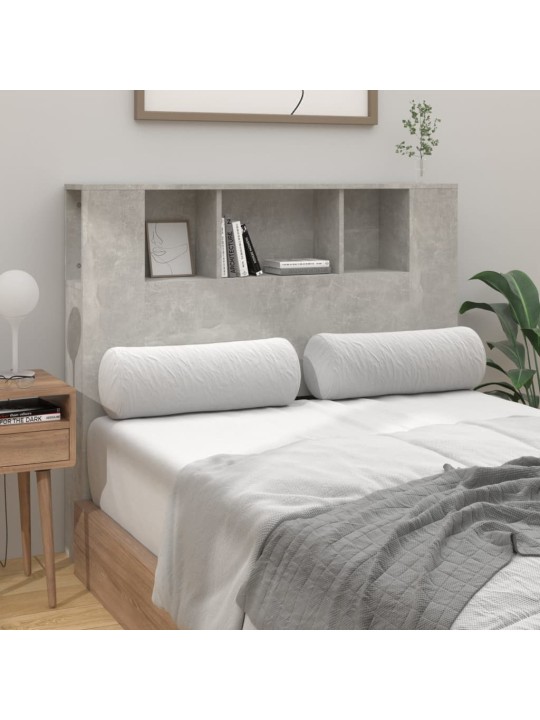 Čelo postele s úložným prostorem betonově šedé 120x18,5x102,5cm