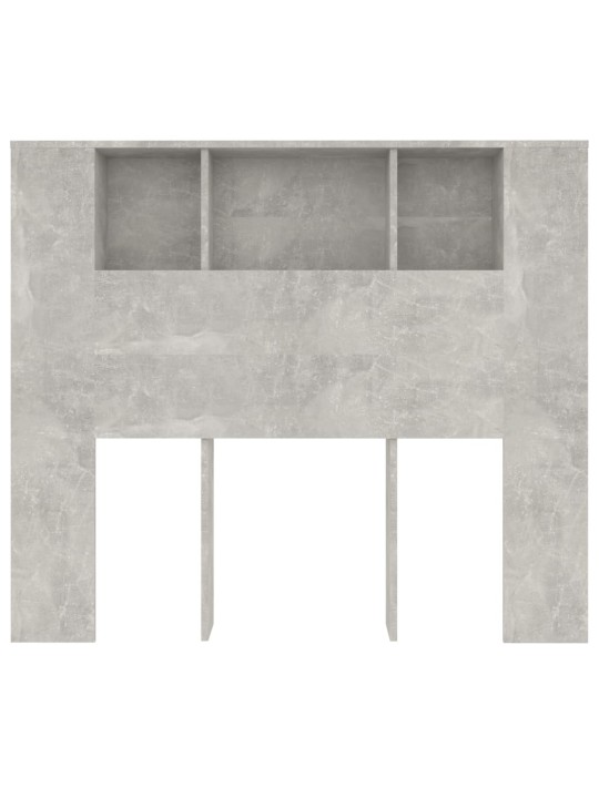 Čelo postele s úložným prostorem betonově šedé 120x18,5x102,5cm