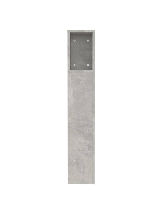 Čelo postele s úložným prostorem betonově šedé 120x18,5x102,5cm