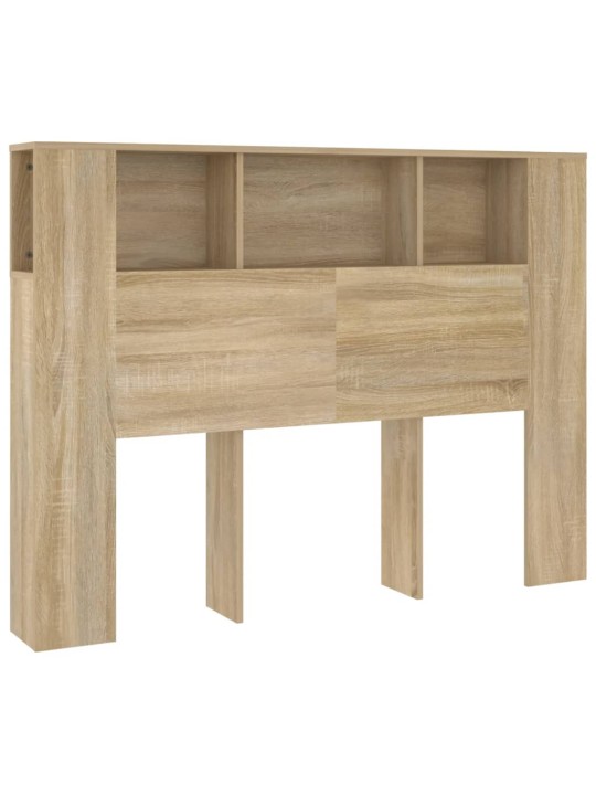 Čelo postele s úložným prostorem dub sonoma 140x18,5x104,5 cm