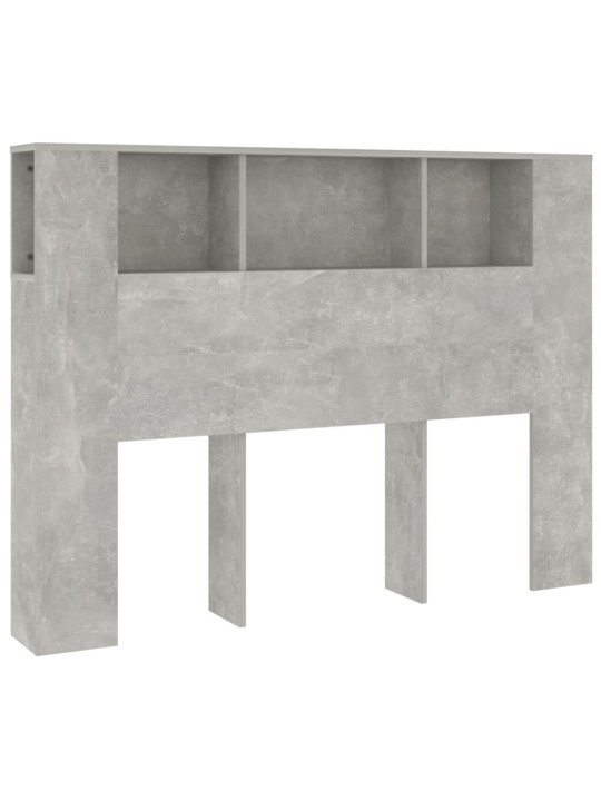 Čelo postele s úložným prostorem betonově šedé 140x18,5x104,5cm