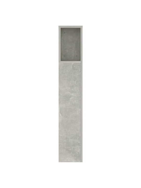 Čelo postele s úložným prostorem betonově šedé 140x18,5x104,5cm