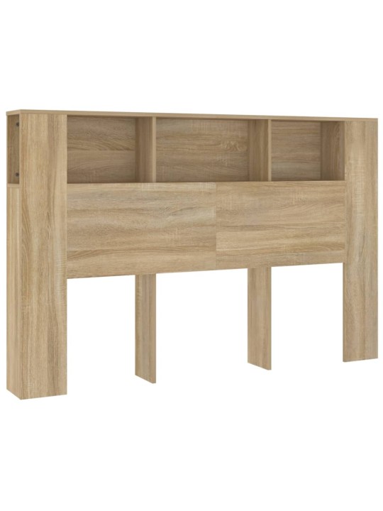 Čelo postele s úložným prostorem dub sonoma 160x18,5x104,5 cm