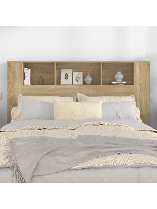 Čelo postele s úložným prostorem dub sonoma 160x18,5x104,5 cm